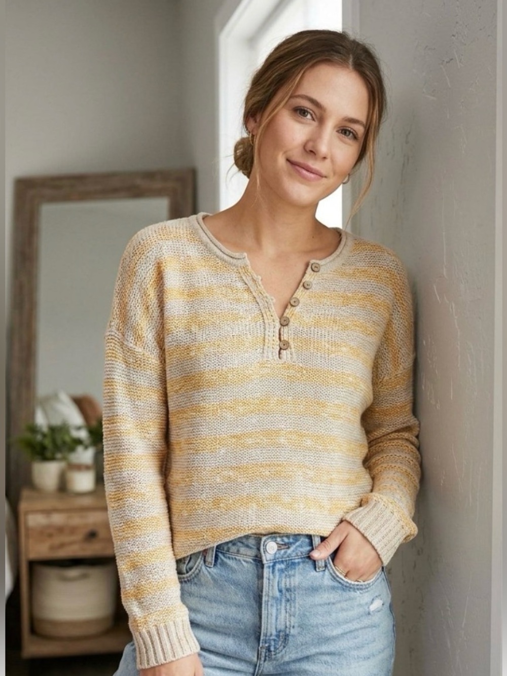 Maurice's Striped Knit Sweater- Size Large